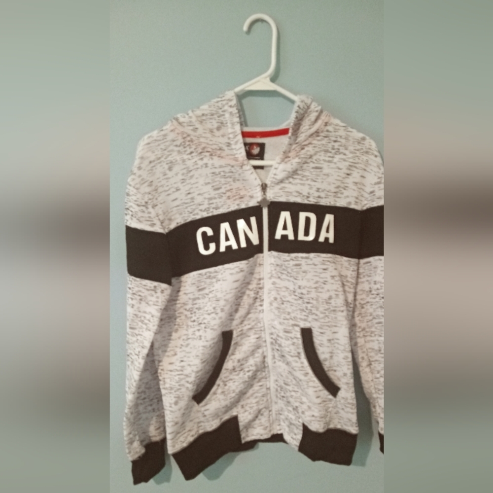Canada weather gear zip up hoodie